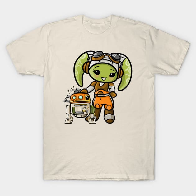 Cute Rebels: Space Mom and Chopper T-Shirt by SpaceMomCreations